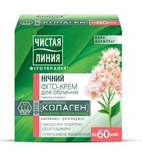 Нічний крем для обличчя Чиста Лінія Таволга і калина 60+, 45 мл - Pampik