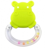 Погремушка-прорезыватель Baby Team Бегемот (8447) - Pampik