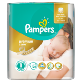 Підгузки Pampers Premium Care Newborn 1 (2-5 кг), 22 шт. - Pampik - 2