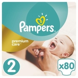 Підгузки Pampers Premium Care New Baby 2 (3-6 кг), 80 шт. - Pampik