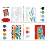 Набор для рисования цветным песком Djeco Голубые принцессы (DJ08637) - Pampik - 9