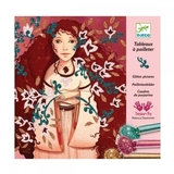 Художній комплект для малювання блискітками Djeco Золото і шовк (DJ09505) - Pampik