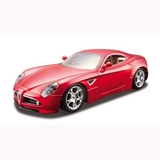 Автомодель Bburago Alfa 8C Competizione (2007) 1:32, красный металлик (18-43004) - Pampik - 2