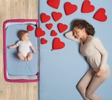 Кроватка детская Chicco Next to Me, голубой (79339.95) - Pampik - 2