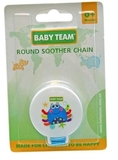 Цепочка для пустышки Baby Team Джунгли, голубой (3331) - Pampik