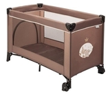 Манеж з колесами Nattou Макс, Ноа і Том, коричневий (10679) - Pampik