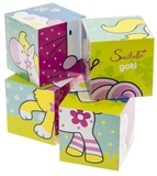 Кубики дерев'яні Goki Мої друзі Susibelle (57511) - Pampik