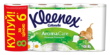 Тришаровий туалетний папір Kleenex 6 + 2 з ароматом ромашки, 8 рулонів