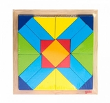 Пазл дерев'яний Goki Світ форм Прямокутник (57572-4) - Pampik - 4