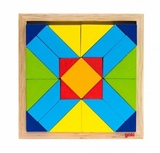 Пазл дерев'яний Goki Світ форм Прямокутник (57572-4) - Pampik