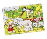 Пазл-вкладыш Goki Зоопарк (57515G-2) - Pampik