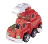 Заводна машинка Goki, червоний, 9 см (13219G-3) - Pampik