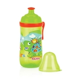 Поїльник Nuby Pop up Черепашка з ковпачком, 360 мл (1250grntrtl) - Pampik