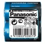 Батарейки Panasonic General Purpose R20 Tray Zink-Carbon, 2 шт. (R20BER/2P) - Pampik