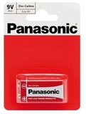 Батарейка Panasonic Red Zink 6F22 Bli 1 Zink-Carbon (6F22REL/1BP) - Pampik