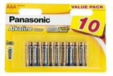 Батарейки Panasonic Alkaline Power AAA Bli, 10 шт. (LR03REB/10BW) - Pampik