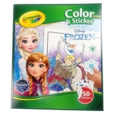 Книга-розмальовка з наклейками Crayola Холодне серце (04-5864) - Pampik