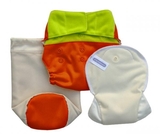 Багаторазовий підгузок Pantaloon Корал і лайм з вкладишем (464179) - Pampik - 3