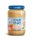 Пюре Чудо-чадо Яблуко і персик із сиром, 175 г - Pampik