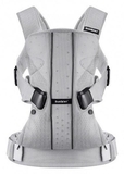 Рюкзак-кенгуру BabyBjorn Baby Carrier One Air Silver Mesh, світло-сірий (93004) - Pampik