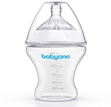 Пляшка для годування BabyOno Natural Nursing, повільний потік, 180 мл (1450) - Pampik - 2