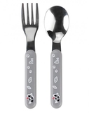 Ложка і вилка BabyOno, сірий (1065) - Pampik
