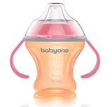 Чашка-непроливайка BabyOno Natural Nursing з м'яким носиком, 180 мл, помаранчевий (1456) - Pampik