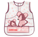 Нагрудник BabyOno Creative Baby Мышки, коричневый с белым (840) - Pampik