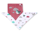 Слюнявчик BabyOno Пташки, 2 шт. (879/01) - Pampik