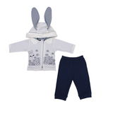 Костюм Royal Infant Зайка в квітах, інтерлок, р. 68, білий (1193) - Pampik