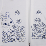 Костюм Royal Infant Зайка в квітах, інтерлок, р. 68, білий (1193) - Pampik - 3