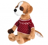 М'яка іграшка Soft Toy Собачка в червоному светрі, 31 см (THT570) - Pampik