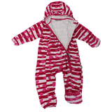 Комбінезон Huppa Dandy, фліс, р.80, рожевий з білим (3305BASE-63363-080) - Pampik - 3