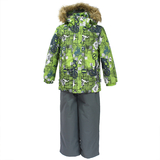 Термокомплект Huppa Dante 1, р.98, зелений із сірим (41930130-72247-098) - Pampik