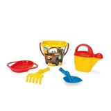 Набір для піску Wader Disney Тачки, 5 елементів, жовтий з червоним (77641) - Pampik