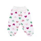 Повзунки Няня Веселе серце, інтерлок, р.56, молочний з бордовим (15094) - Pampik