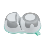 Тарелка двухсекционная BabyOno, с ложкой, мятный (1067) - Pampik - 4