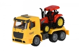 Машинка Same Toy Truck Тягач с трактором, желтый (98-613Ut-1) - Pampik