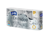 Тришаровий туалетний папір Grite Orchidea White, білий, 8 рулонів