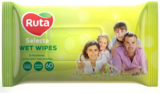 Вологі серветки Ruta Selecta, з екстрактом ромашки, 60 шт. - Pampik