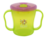 Поїльник з ручками і складним носиком Baby Team, 180 мл, зелений (5002) - Pampik