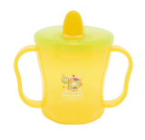 Поїльник з ручками і складним носиком Baby Team, 180 мл, жовтий (5002) - Pampik - 2