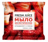 Мило косметичне Fresh Juice Strawberry & Cream, 75 г - Pampik