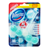 Туалетный блок для унитаза Domestos Power 5 с хлором Кристальная чистота, 55 г - Pampik - 2