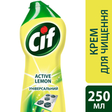 Очищувальний крем Cif Актив Лимон, 250 мл - Pampik