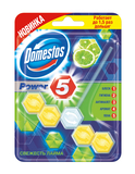 Туалетний блок для унітазу Domestos Power 5 Свіжість лайму, 55 г - Pampik - 2