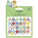 Набір наклейок з металевим блиском Djeco Букви (DJ09768) - Pampik