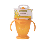 Поїльник з трубочкою і ручками Baby Team, 220 мл, помаранчевий (5011) - Pampik - 3