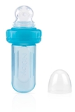 Силіконовий ніблер Nuby Easy Squeezy, із захисним ковпачком, блакитний (5577blu) - Pampik