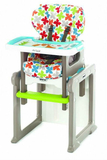 Стільчик для годування Jane Activa Evo, білий з малюнком (6235/T02) - Pampik